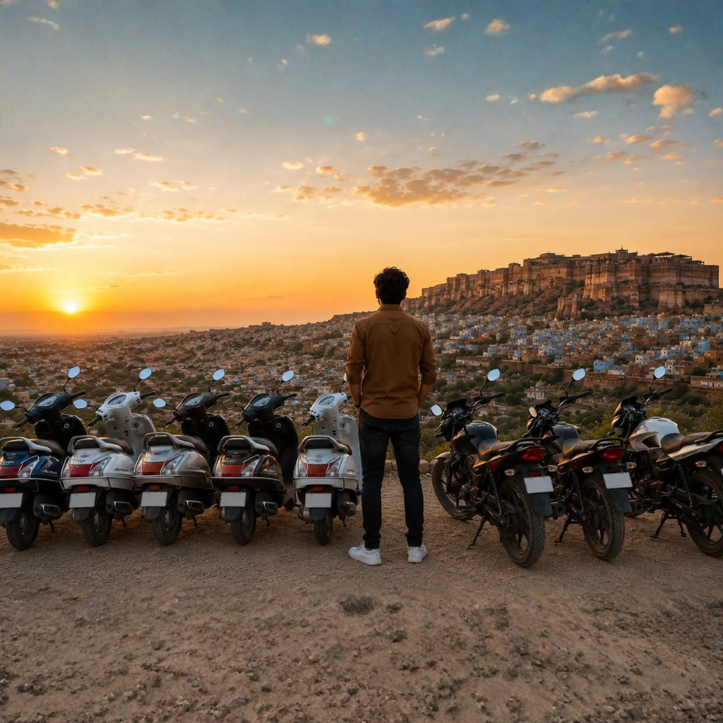 bike on rent in jodhpur | Hari bike on rent